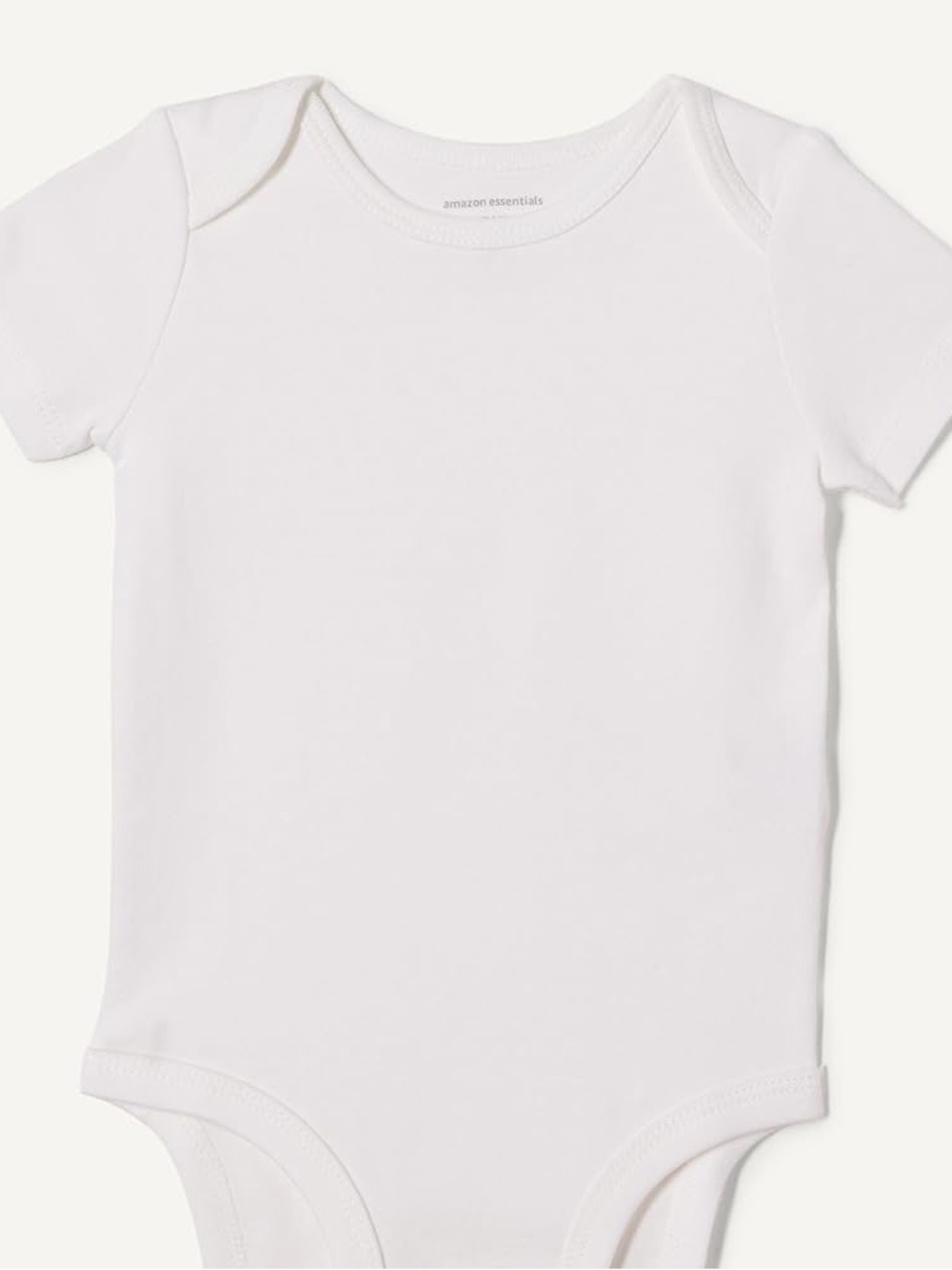 Amazon Essentials White Short Sleeve Baby Bodysuit